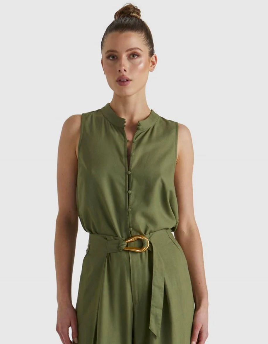 Shoreline Top-Khaki