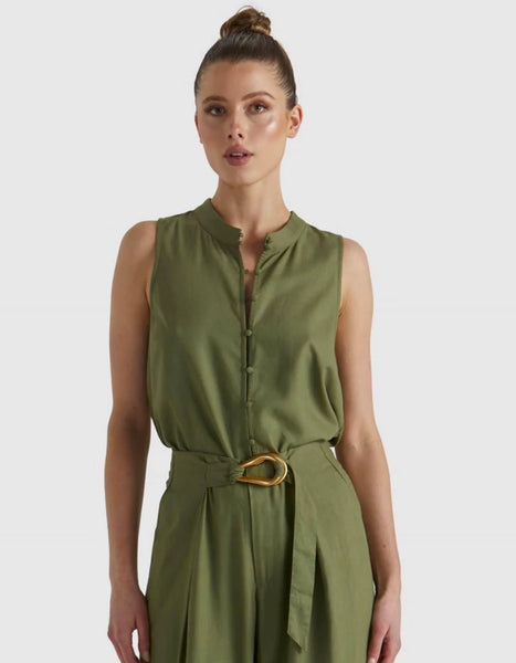 Shoreline Top-Khaki