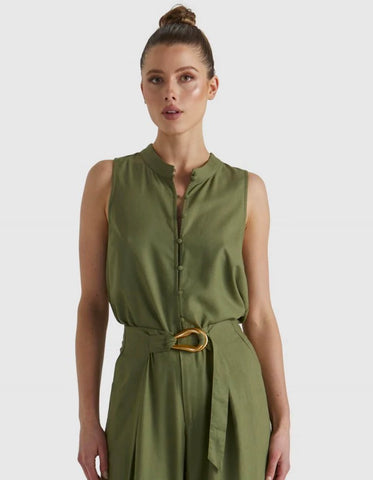 Shoreline Top-Khaki