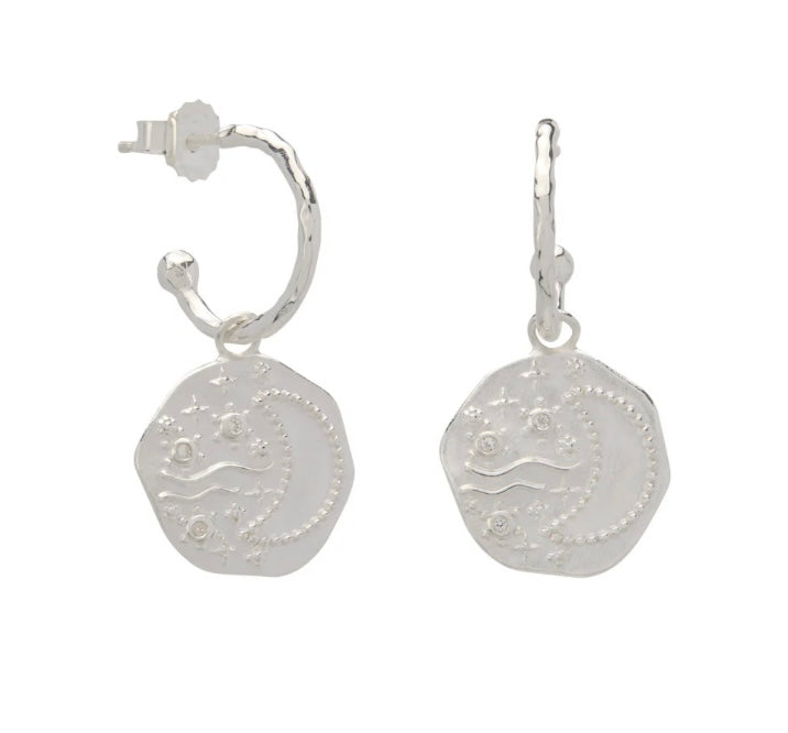 Night Sky Hoop Earrings