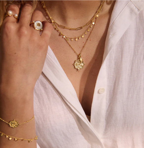 Loved Always Pendant Necklace- Gold