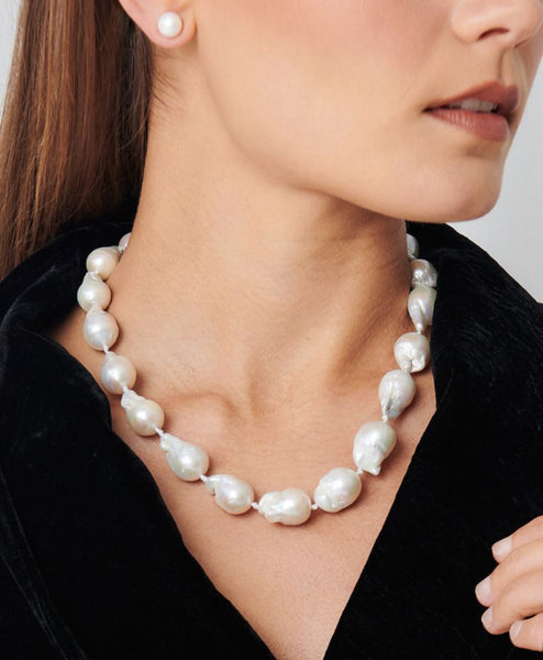 Lucienne Large Baroque Pearl Necklace