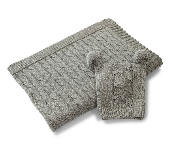 Sammi Cable Baby Stroller Blanket