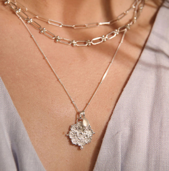Loved Always Pendant Necklace- Silver