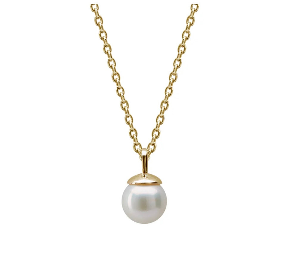 Pearl Necklace 18k Gold
