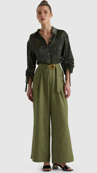 Explorer Shirt-Khaki Leopard
