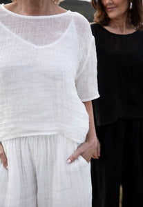 Olivia Linen Top