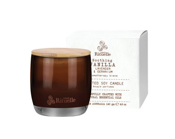 Vanilla, Lavender & Geranium
Scented Soy Candle | 140gm