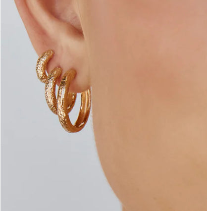 Antique Gold Midi Hoops