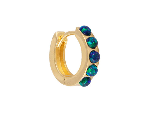 Jade Opal Crystal Huggies