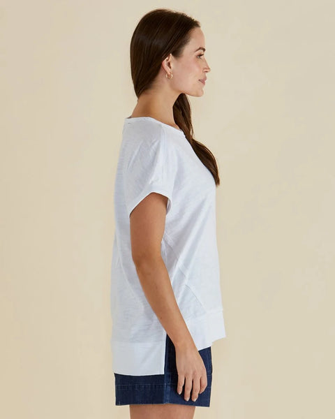 Shirley Short Sleeve Tee-White