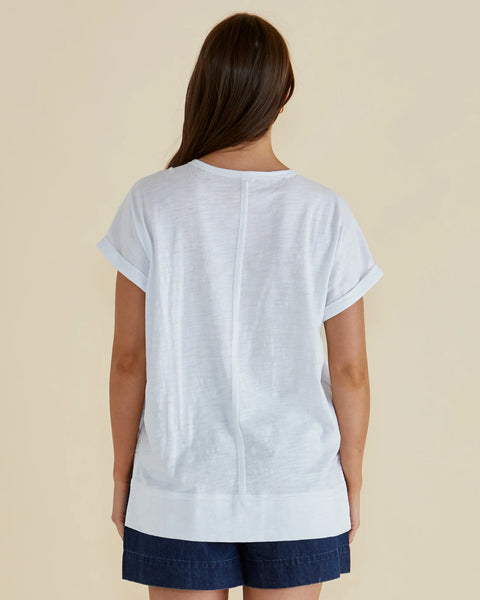 Shirley Short Sleeve Tee-White