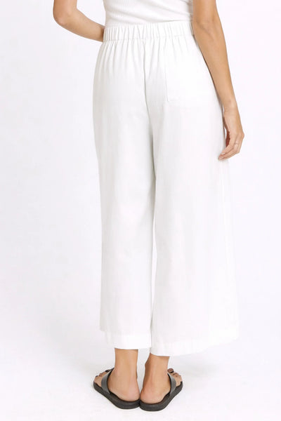 Bella Crop Pants-White