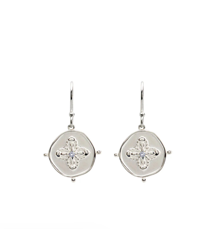 Sahara small earrings silver
