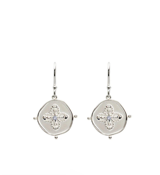 Sahara small earrings silver