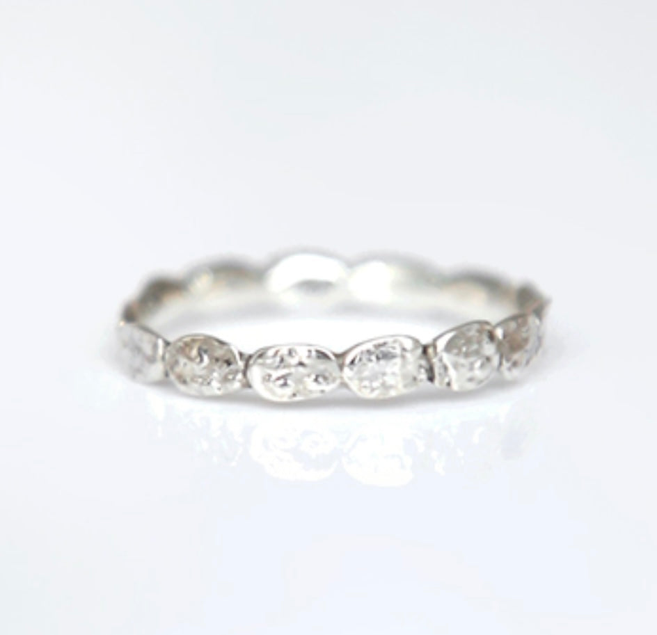 Silver Pebble Ring
