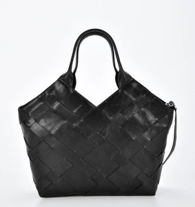 Baxter weave leather tote