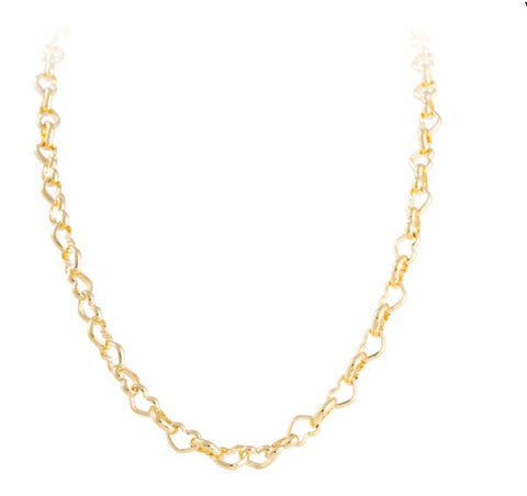 Vintage heart chain necklace