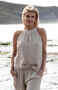 Ava Linen Top