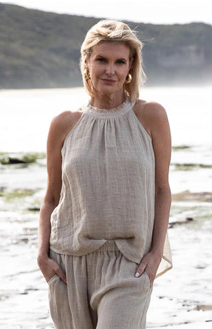 Ava Linen Top