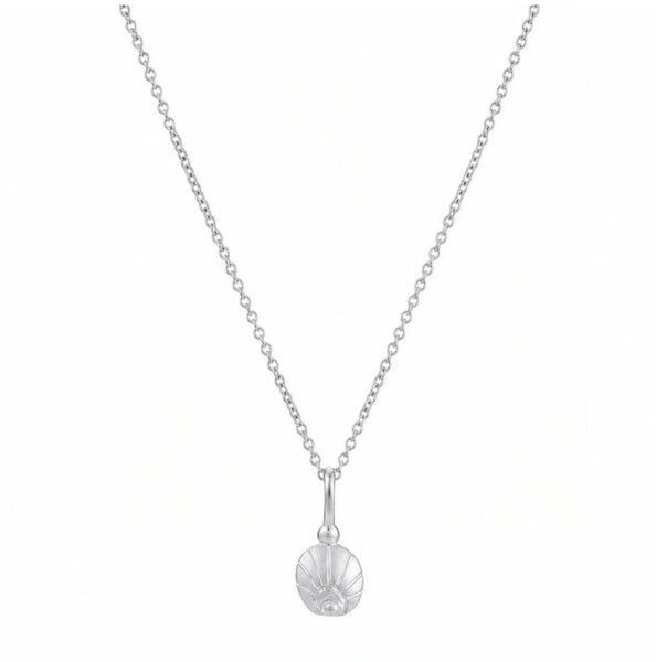 Soul Protecter Shell Charm Necklace- Silver