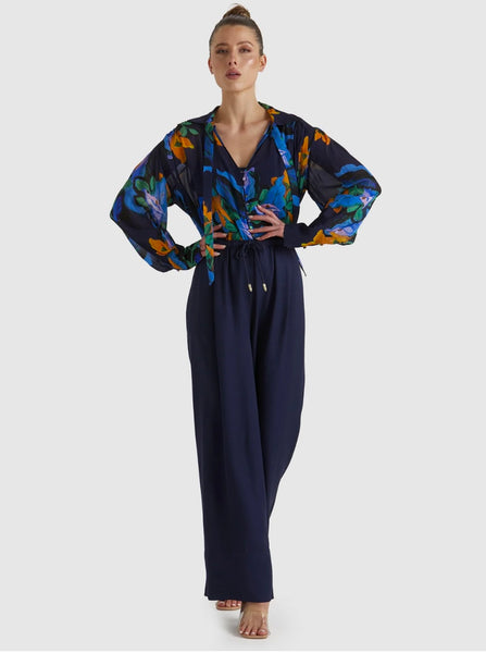Twilight Top - Navy Floral