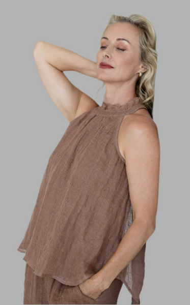 Ava Linen Top
