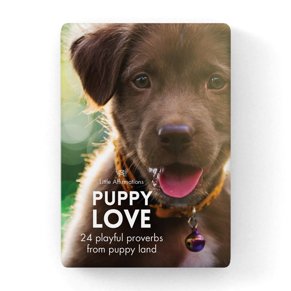 Puppy Love - 24 Animal affirmation cards + stand