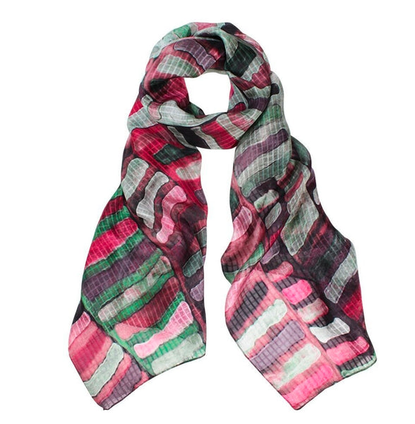 Multi colour Silk Squares Scarf