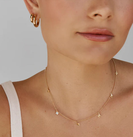 Clover charm necklace