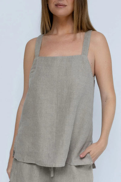 Elodie Linen Top