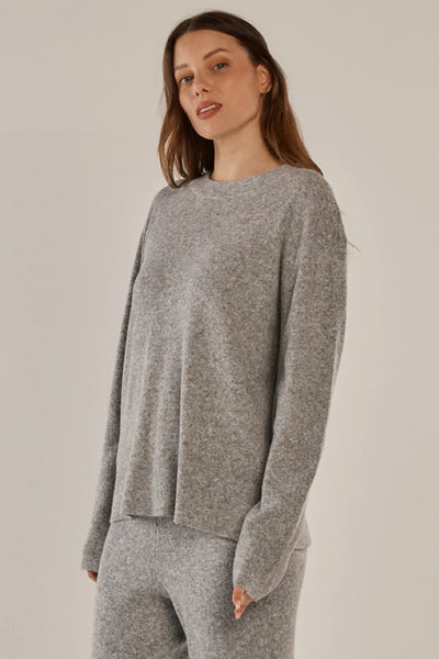 Ruby Knit Sweater- Grey Marle