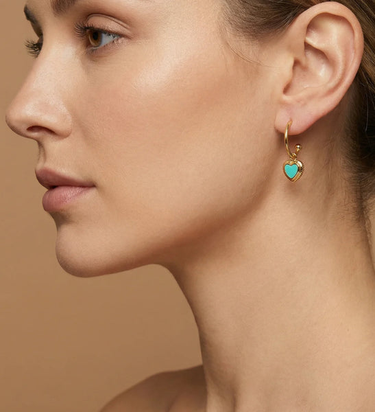 Cupidon earrings Turquoise