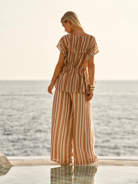 Ophelia Top-Sandbar Stripe