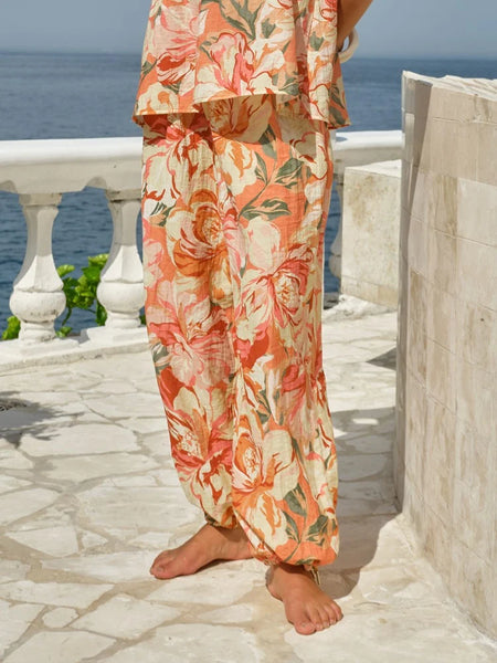 Mireya Balloon Pants-Petal