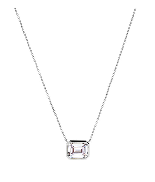 Gabriella Baguette Pendant on Fine Chain
