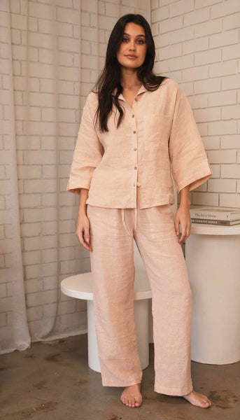 Wide Leg Linen Pants
