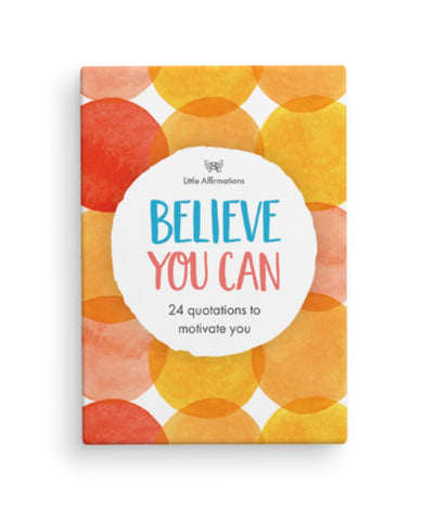 Believe You Can affirmation cards + stand