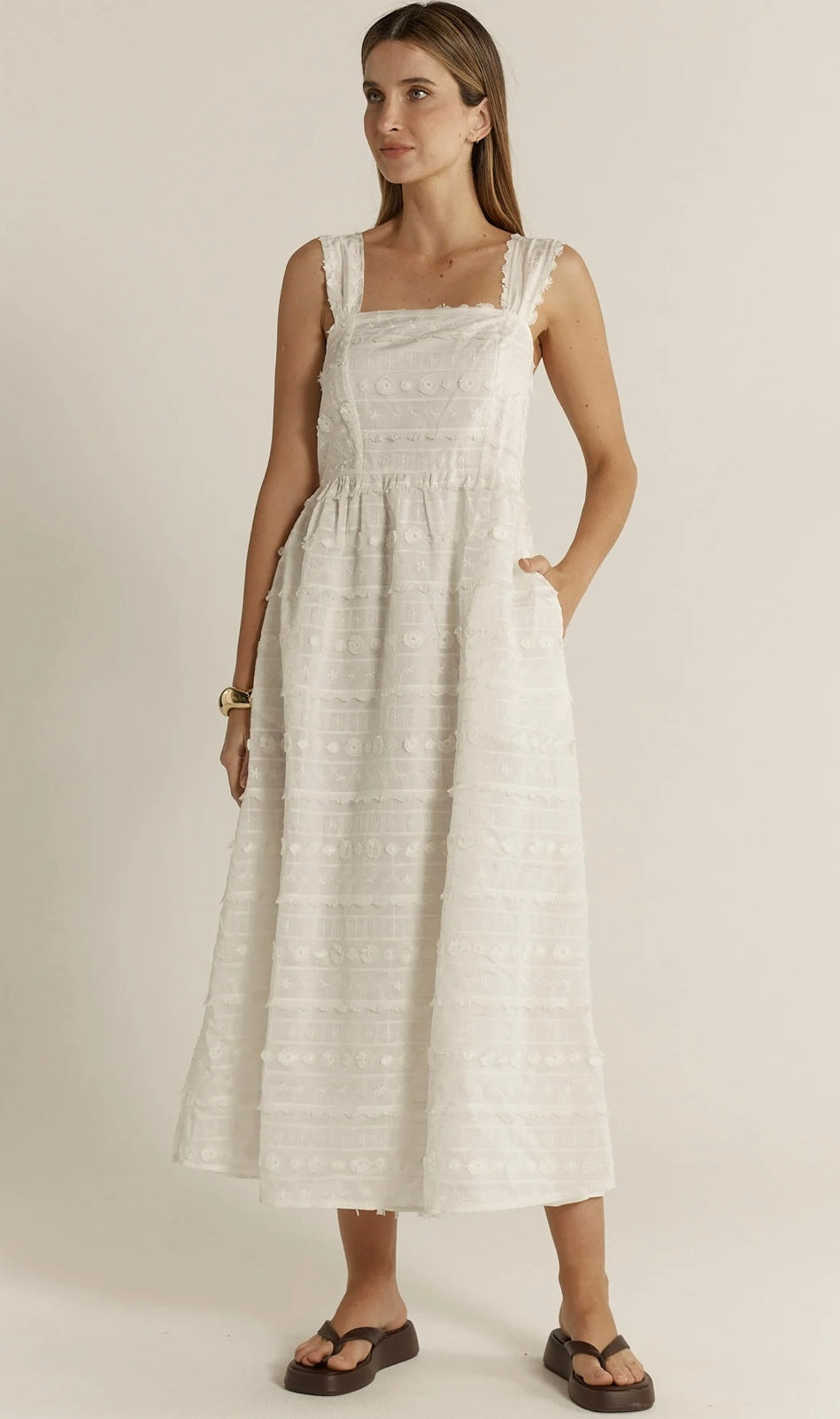 Sierra Lace Dress -Cream
