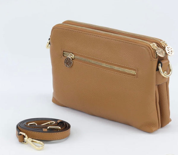 Trisha leather crossbody