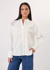 Flora Lace Panel Shirt
