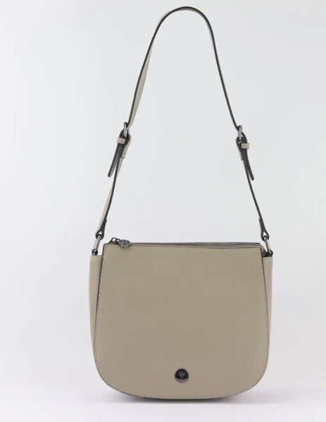 Ingrid pebbled leather shoulder bag