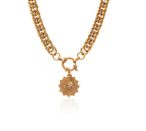Nova Necklace CZ + Gold