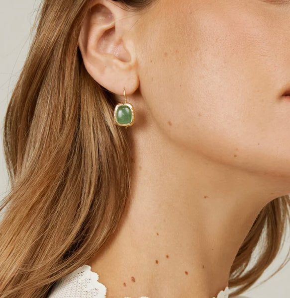 Muse Earrings- Green Adventurine