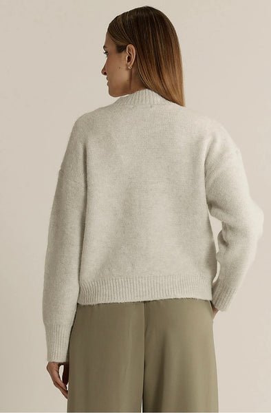Lumi Zip Up Jumper - Snow Marle