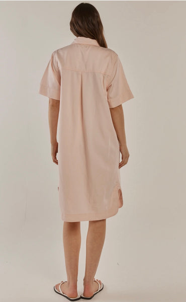 Dawson Denim Dress - Pink