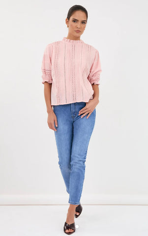 Lizzie Slim Leg Jean-Mid Denim