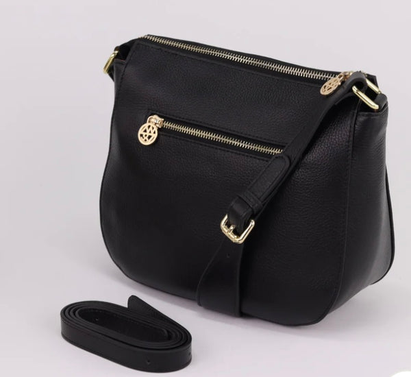 Ingrid pebbled leather shoulder bag