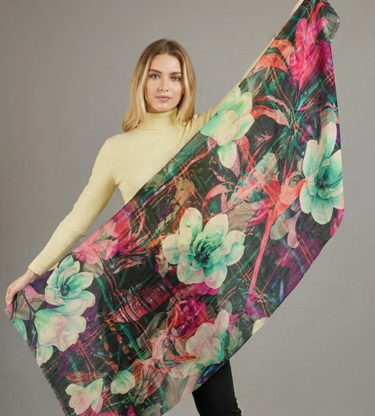 Flora Merino Wool Scarf