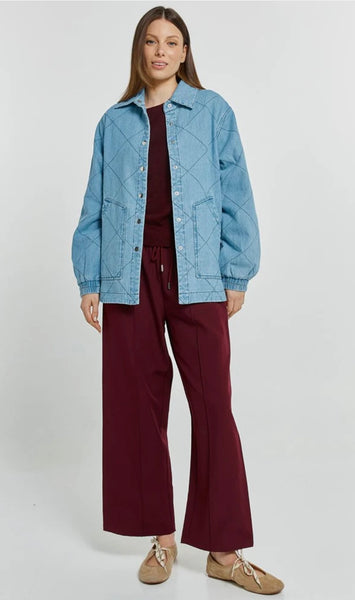 Quest Quilted Jacket m- Blue Wash